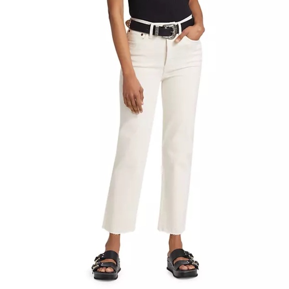 NEW Re/Done 70s Stove Pipe High Rise Straight Ankle Jeans - size 26
Waist: 14” - Picture 2 of 8